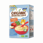 TenTen Organic Brown Rice Cereal 80g - Apple & Spinach