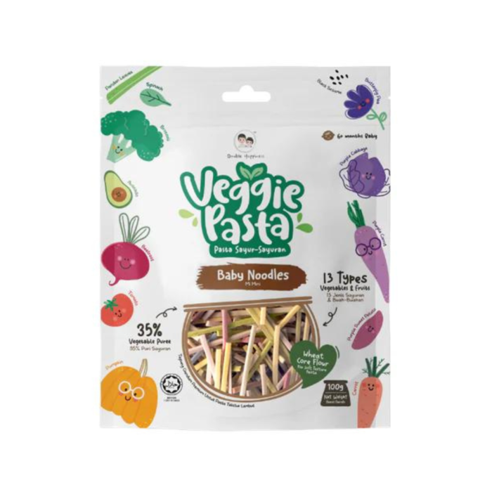 Double Happiness Veggie Pasta 100g - Baby Noodles