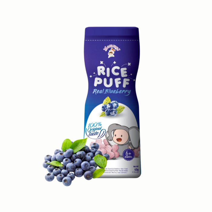 MommyJ Rice Puff 45g - Real Blueberry