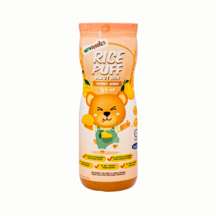 Natufoodies Rice Puff 60g - Mango