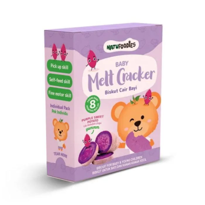 Natufoodies Baby Melt Crackers 18g - Purple Sweet Potato