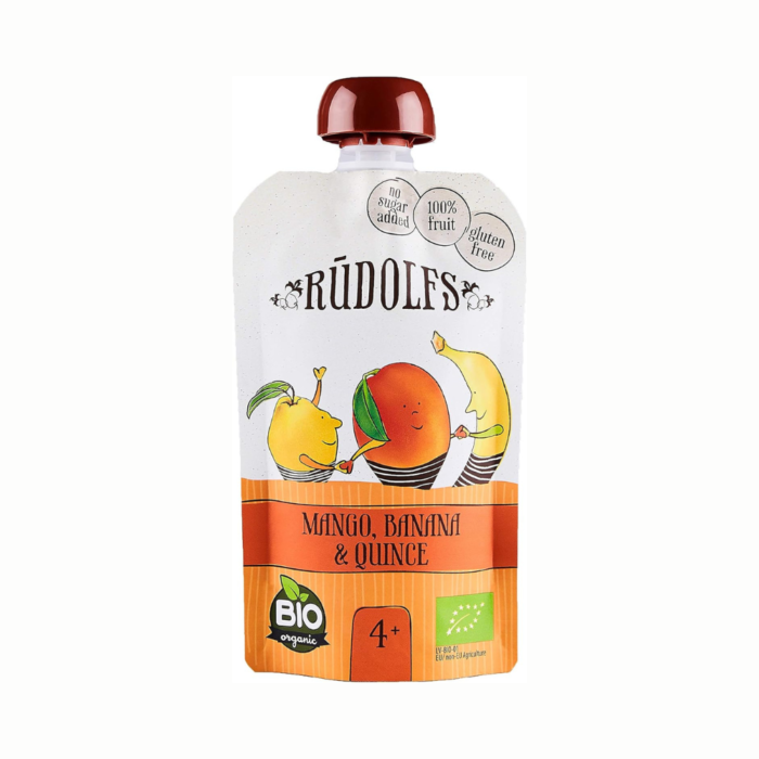 RUDOLFS ORGANIC 110g - MANGO, BANANA & QUINCE