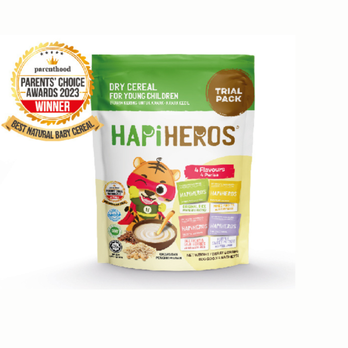 HapiHeros Natural Baby Cereal 80g - Trial Pack