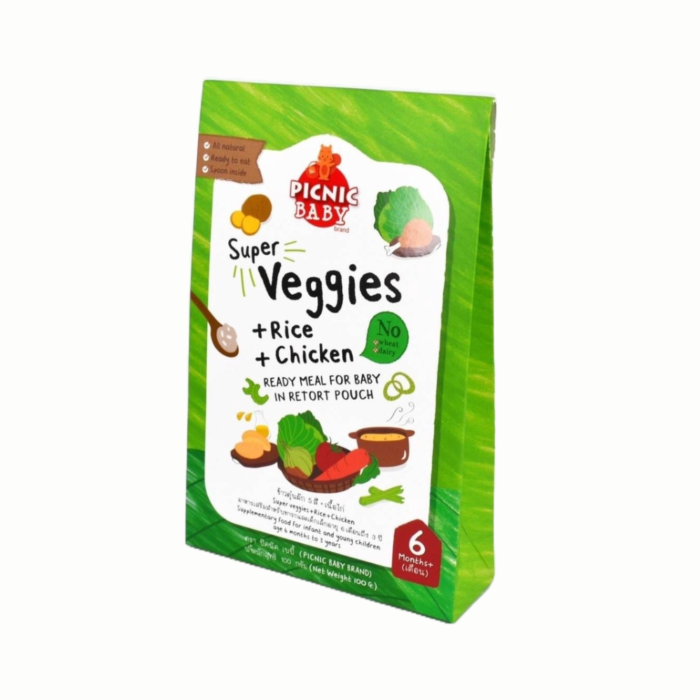 Picnic Baby Super Veggies, Rice & Chicken - 120g