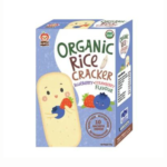 Apple Monkey Organic Rice Cracker 30g - Blueberry Strawberry